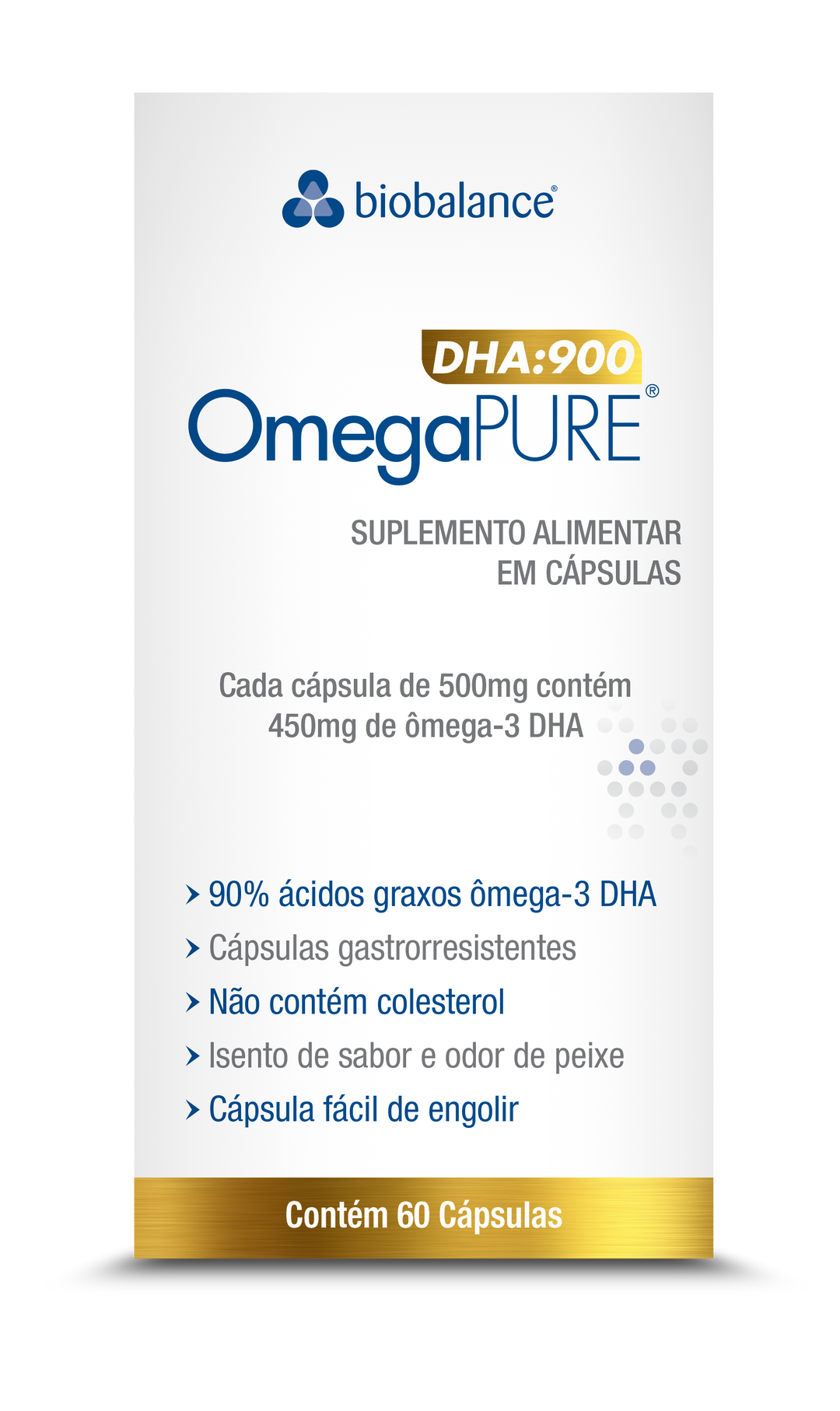 Omegapure Ômega-3 DHA 60 Caps 500mg