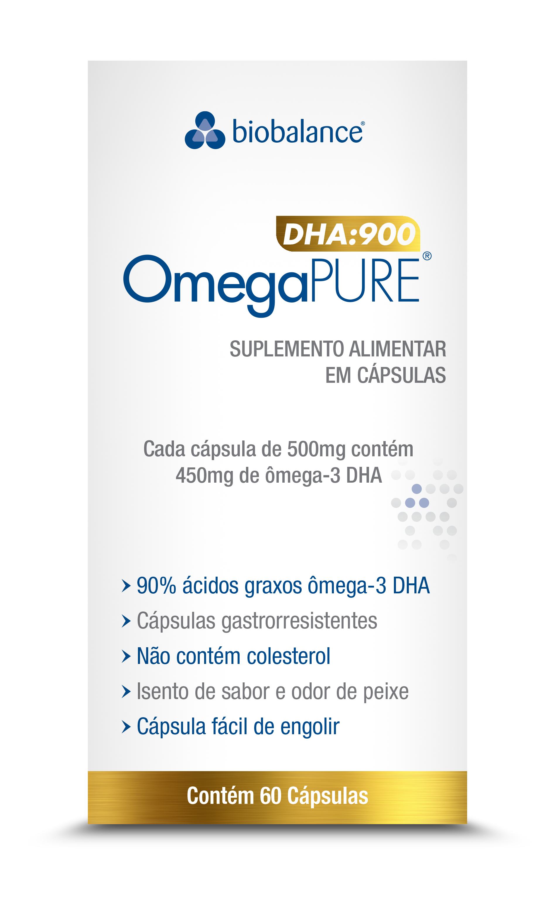 Omegapure Ômega-3 DHA 60 Caps 500mg